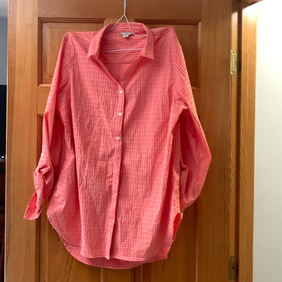 LL Bean Button Down Sun Top - Size L - Picture 1 of 3